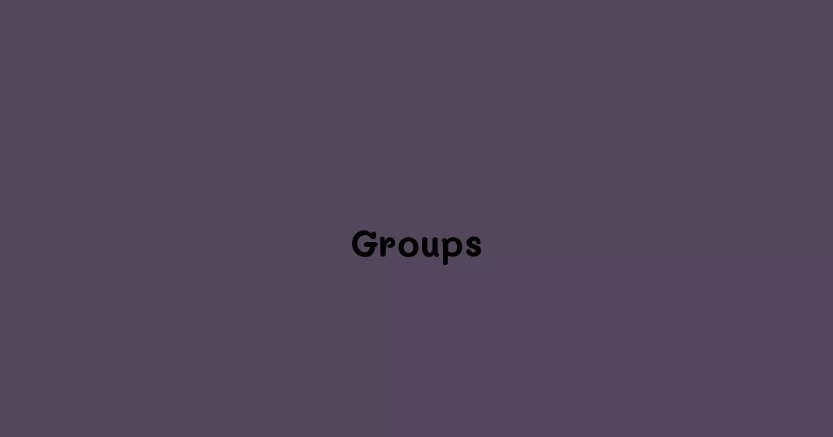 Groups