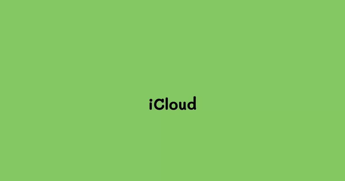 iCloud