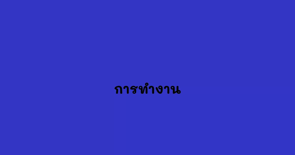 การทำงาน